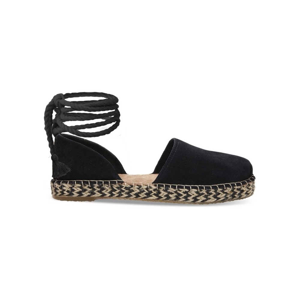 Toms Katalina Espadrille Flats in Black